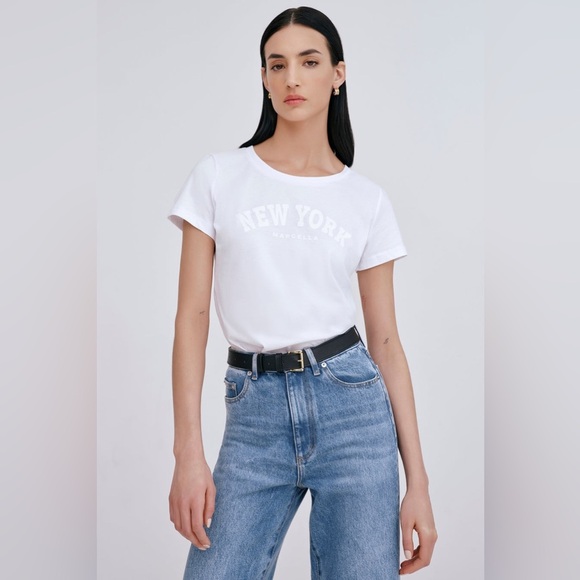MARCELLA NYC The Monochrome New York Tee in White - Picture 1 of 7